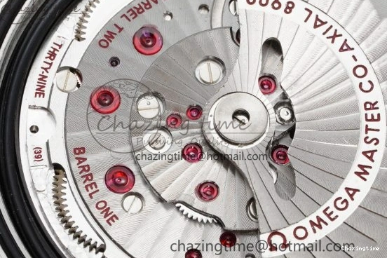 0422 GoAnywhere Constellation Black Ceramic SS 8F 1:1 Best Edition White Textured Dial on Black Gummy Strap A 7803